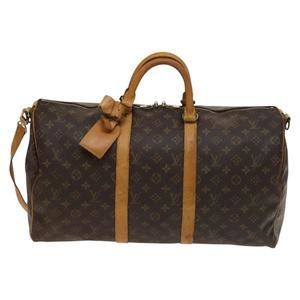 Louis Vuitton Keepall Bandouliere 50 Brown Canvas travel